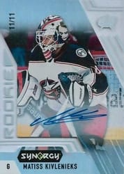 2020-21 Upper Deck Synergy Base Set Matiss Kivlenieks #82 card