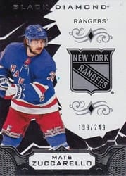 2018-19 Upper Deck Black Diamond Base Set Mats Zuccarello #BDB-MZ card