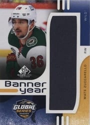 2024-25 SP Game Used 2023 Global Series Sweden Banner Year Relics Mats Zuccarello #BYGS-MZ card