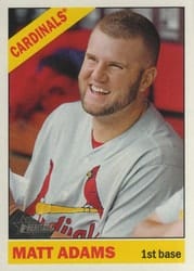 2015 Topps Heritage Base Set Matt Adams #245 card