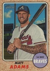 2017 Topps Heritage Base Set Matt Adams #515 card