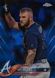 2018 Topps Chrome Sapphire Edition Base Set Matt Adams #178 card