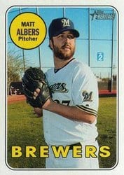 2018 Topps Heritage Base Set Matt Albers #601 card