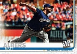 2019 Topps Update Base Set Matt Albers #US32 card