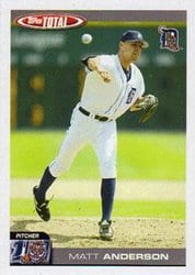2004 Topps Total Base Set Matt Anderson #67 card