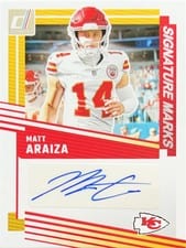 2025 Donruss Signature Marks Matt Araiza #SM-MAA card