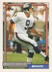 1992 Topps Base Set Matt Bahr #259 card