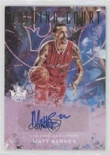 2021-22 Panini Court Kings Holding Court Signatures Matt Barnes #HC-MBN card