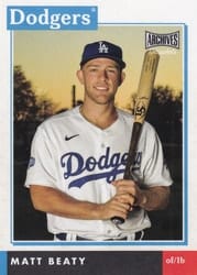 2020 Topps Archives Snapshots Base Set Matt Beaty #AS-MBE card