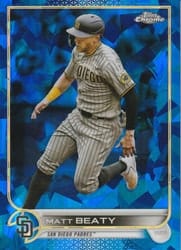 2022 Topps Chrome Update Sapphire Edition Base Set Matt Beaty #US263 card