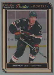 2022-23 O-Pee-Chee Platinum O-Pee-Chee Premier Variants Matt Boldy #OP36 card