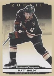 2022-23 Parkhurst Champions Base Set Matt Boldy #324 card