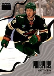 2022-23 SkyBox Metal Universe Skybox Premium Prospects Matt Boldy #PP-3 card