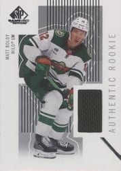 2022-23 SP Game Used Retro Renovations Rookies Jersey Matt Boldy #RR-BO card