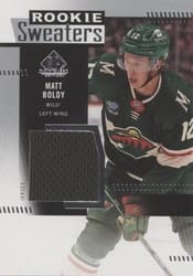 2022-23 SP Game Used Rookie Sweaters Matt Boldy #RS-BO card