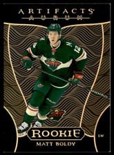 2022-23 Upper Deck Artifacts Aurum Matt Boldy #A-BY card