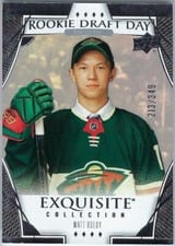 2022-23 Upper Deck Black Diamond Exquisite Collection Rookie Draft Day Matt Boldy #RDD-MB card
