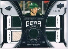 2022-23 Upper Deck Premier Premier Gear Rookies Jersey Matt Boldy #PGR-MB card