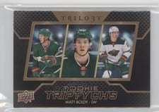 2022-23 Upper Deck Trilogy Rookie Triptychs Matt Boldy #RT-BO card