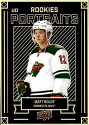2022-23 Upper Deck UD Portraits Matt Boldy #P-31 card