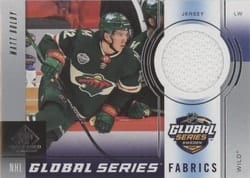 2024-25 SP Game Used 2023 Global Series Sweden Fabrics Matt Boldy #GSF-MB card