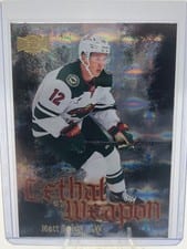 2025-26 SkyBox Metal Universe Lethal Weapon Matt Boldy #LW-13 card
