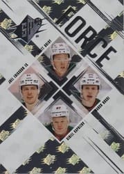 2024-25 SPx Force Matt Boldy/Joel Eriksson Ek/Marco Rossi/Kirill Kaprizov #SF-BERK card