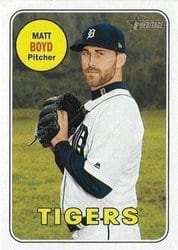 2018 Topps Heritage Base Set Matt Boyd #438 card