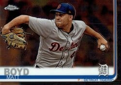 2019 Topps Chrome Base Set Matt Boyd #83 card