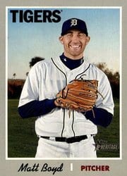 2019 Topps Heritage Base Set Matt Boyd #152 card