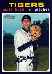 2020 Topps Heritage Base Set Matt Boyd #387 card