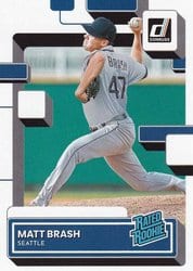 2022 Donruss Base Set Matt Brash #77 card