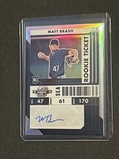 2022 Panini Chronicles Contenders Rookie Ticket Matt Brash #62 card