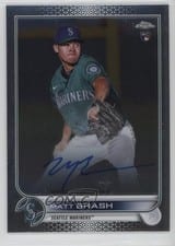 2022 Topps Chrome Rookie Autographs Matt Brash #RA-MBR card