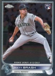 2022 Topps Chrome Update Base Set Matt Brash #USC187 card