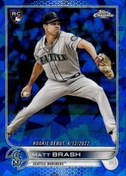 2022 Topps Chrome Update Sapphire Edition Base Set Matt Brash #US274 card