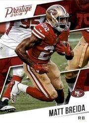 2018 Panini Prestige Base Set Matt Breida #5 card