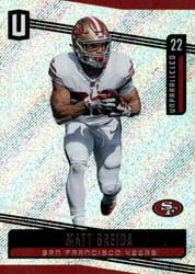 2019 Panini Unparalleled Base Set Matt Breida #158 card