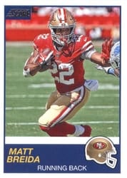 2019 Score Base Set Matt Breida #306 card