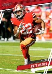 2020 Panini Prestige Base Set Matt Breida #1 card