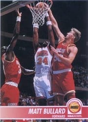1994-95 Hoops Base Set Matt Bullard #72 card