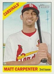2015 Topps Heritage Base Set Matt Carpenter #212 card
