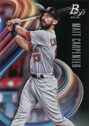 2018 Bowman Platinum Base Set Matt Carpenter #24 card