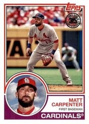2018 Topps 1983 Topps Baseball 35th Anniversary Matt Carpenter #83-11 card