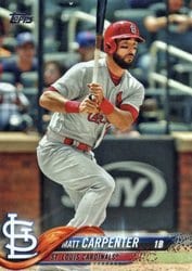 2018 Topps Base Set Matt Carpenter #652 card