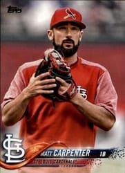 2018 Topps Base Set Matt Carpenter #652 card