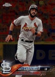 2018 Topps Chrome Base Set Matt Carpenter #33 card