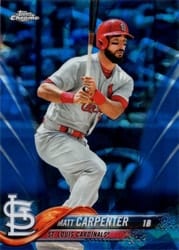2018 Topps Chrome Sapphire Edition Base Set Matt Carpenter #652 card