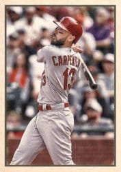 2019 Bowman Heritage Base Set Matt Carpenter #53VR-87 card