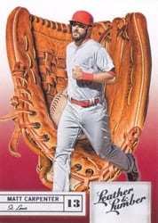 2019 Panini Leather & Lumber Base Set Matt Carpenter #41 card